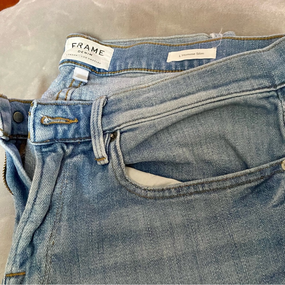 FRAME JEANS Men’s L'Homme Slim Size 34x32 - Picture 3 of 7
